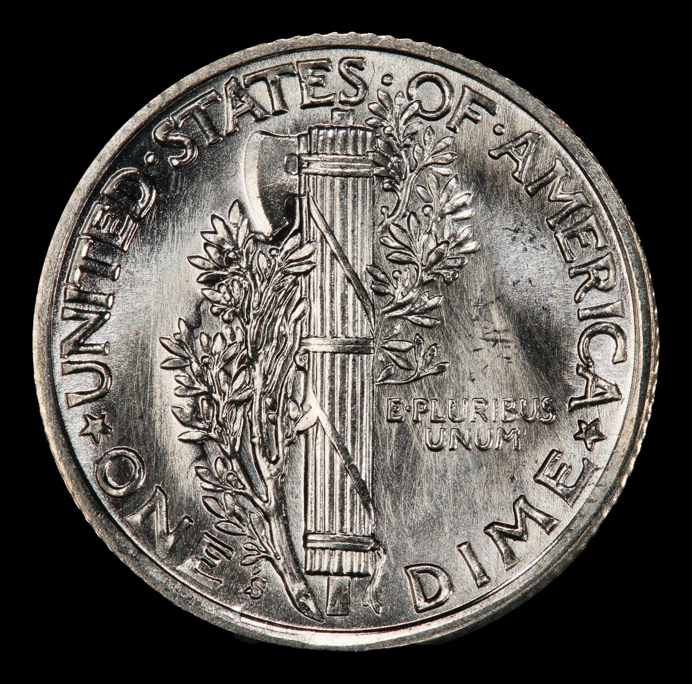 1940-s Mercury Dime Near Top Pop! 10c ms67+ fsb SEGS