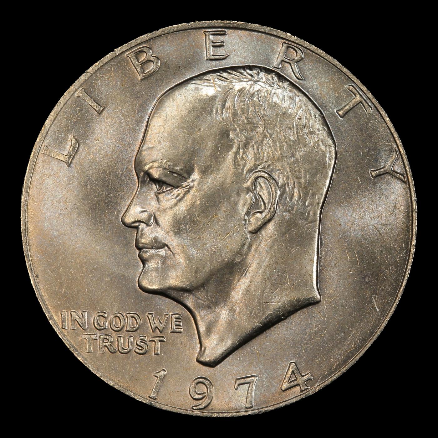 1974-p Eisenhower Dollar Near Top Pop $1 ms66 SEGS