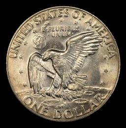 1974-p Eisenhower Dollar Near Top Pop $1 ms66 SEGS