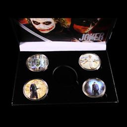 4 Coin Joker - Heath Ledger - Gold Plated Round Collection