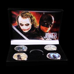 4 Coin Joker - Heath Ledger - Gold Plated Round Collection