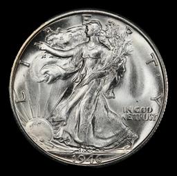 1946-s Walking Liberty Half Dollar Near Top Pop 50c ms67 SEGS