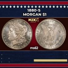 1880-s Morgan Dollar $1 Grades ms62