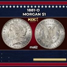 1881-o Morgan Dollar $1 Grades ms62