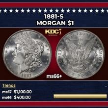 1881-s Morgan Dollar $1 ms66+ SEGS
