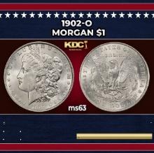 1902-o Morgan Dollar $1 Grades ms63