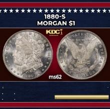 1880-s Morgan Dollar $1 Grades ms62