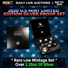 RARE 2020 United States Mint Limited Edition Silver Proof Set 8 coins, Over 2.25oz Of Silver low min