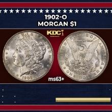 1902-o Morgan Dollar $1 Grades ms63+