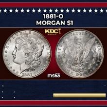 1881-o Morgan Dollar $1 Grades ms63