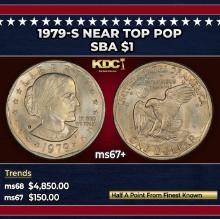 1979-s Susan B. Anthony Dollar Near Top Pop $1 ms67+ SEGS