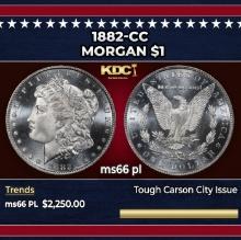 1882-cc Morgan Dollar $1 ms66 pl SEGS