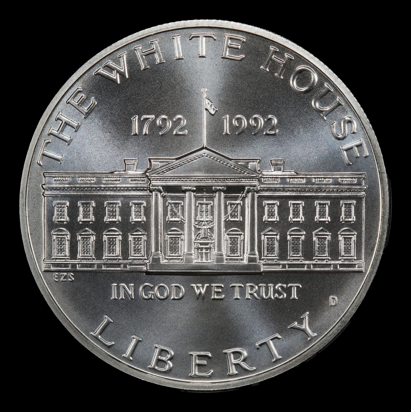 1992-d White House Modern Commem Dollar $1 ms70 SEGS