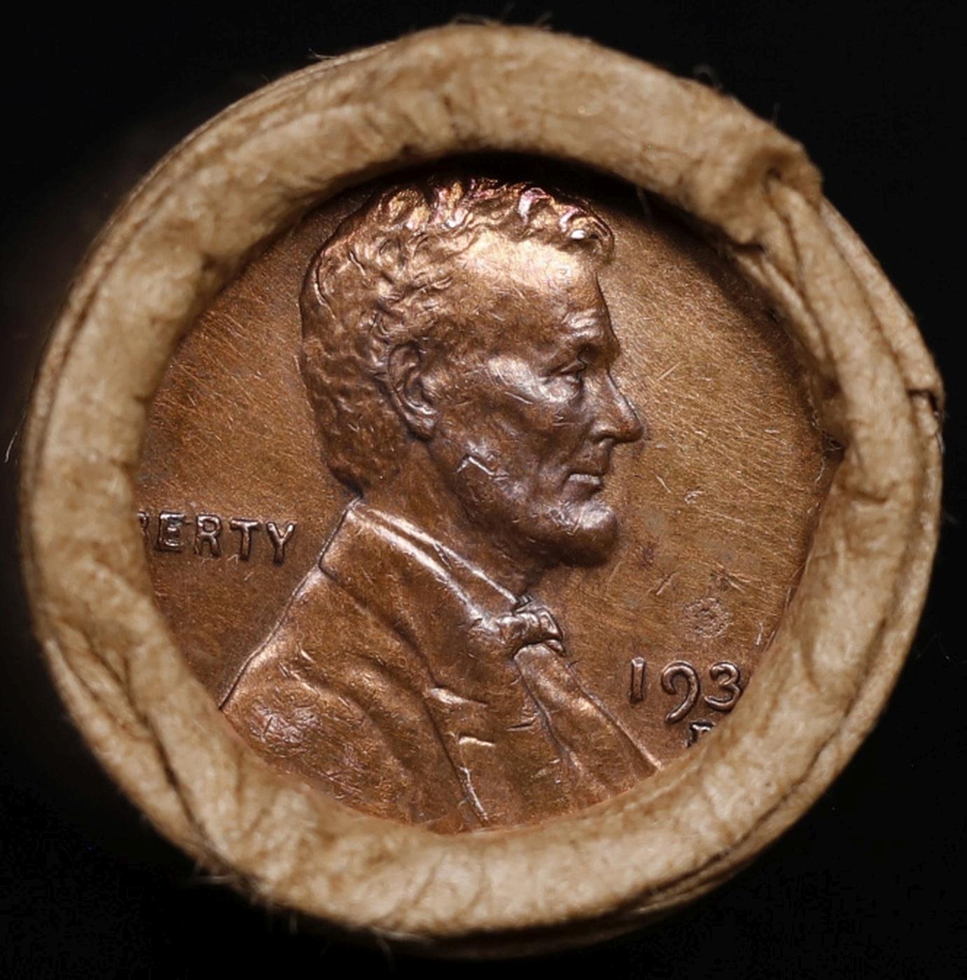 Lincoln Wheat Cent 1c Mixed Roll Orig Brandt McDonalds Wrapper, 1931-d end, Wheat other end