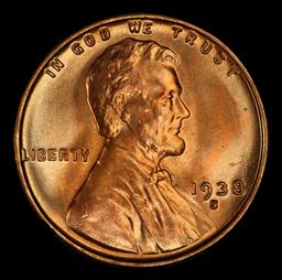 1938-s Lincoln Cent Near Top Pop 1c ms67+ rd SEGS