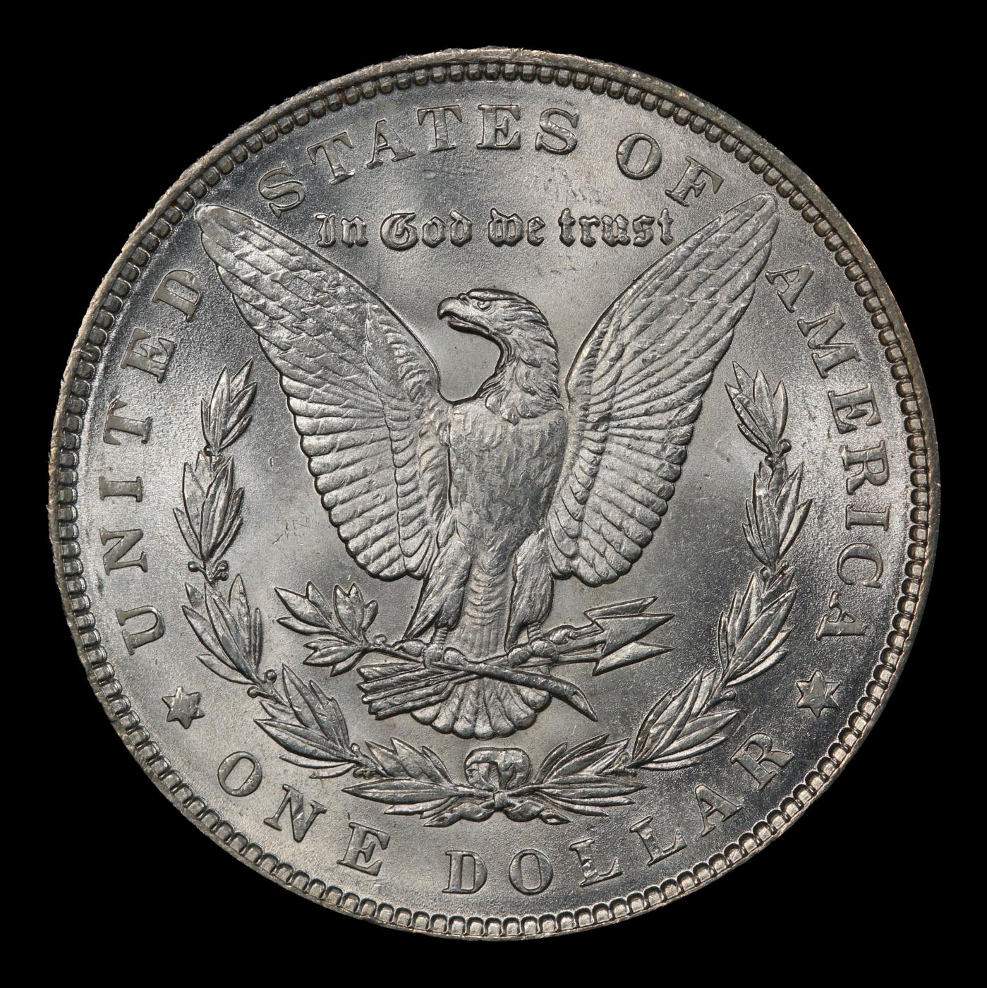 1889-p Morgan Dollar $1 Grades ms65
