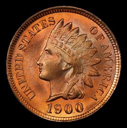 1900 Indian Cent Near Top Pop! 1c ms66+ rd SEGS