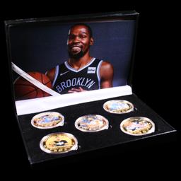 5 Coin Kevin Durant Gold Plated Round Collection