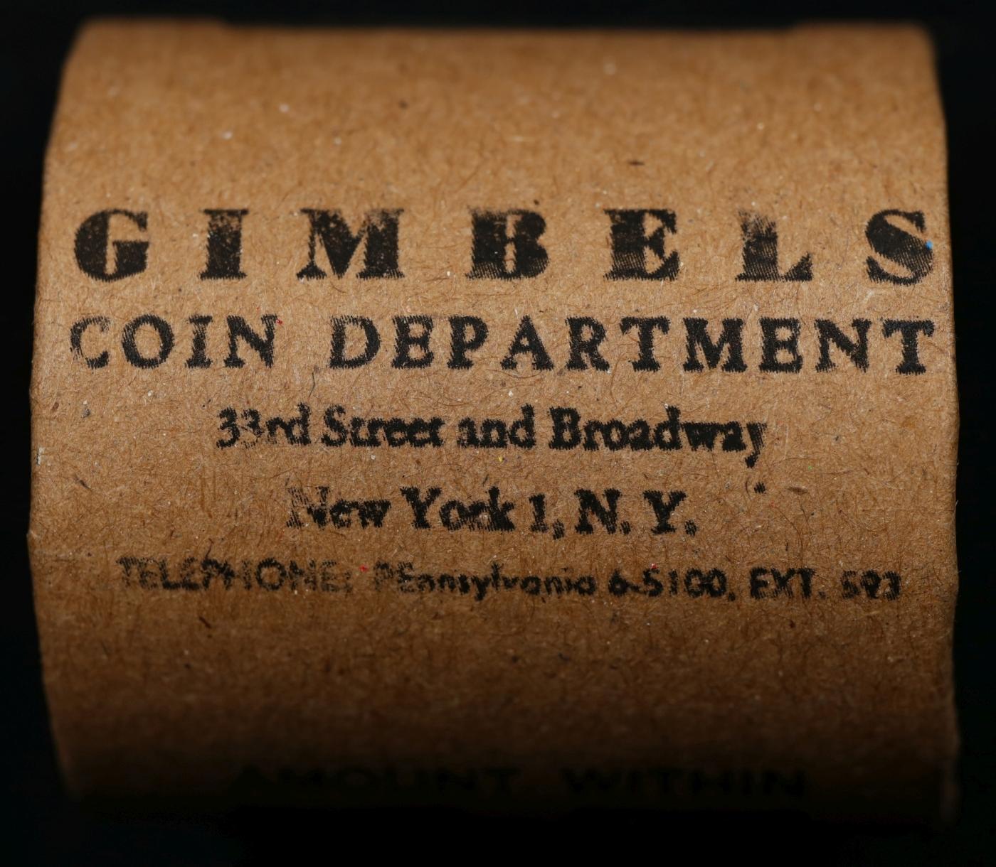 AC- Rare GIMBLES Circ Morgan Dollar $1 Roll 10 Coin B+