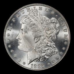 1885-p Morgan Dollar $1 ms66+ SEGS