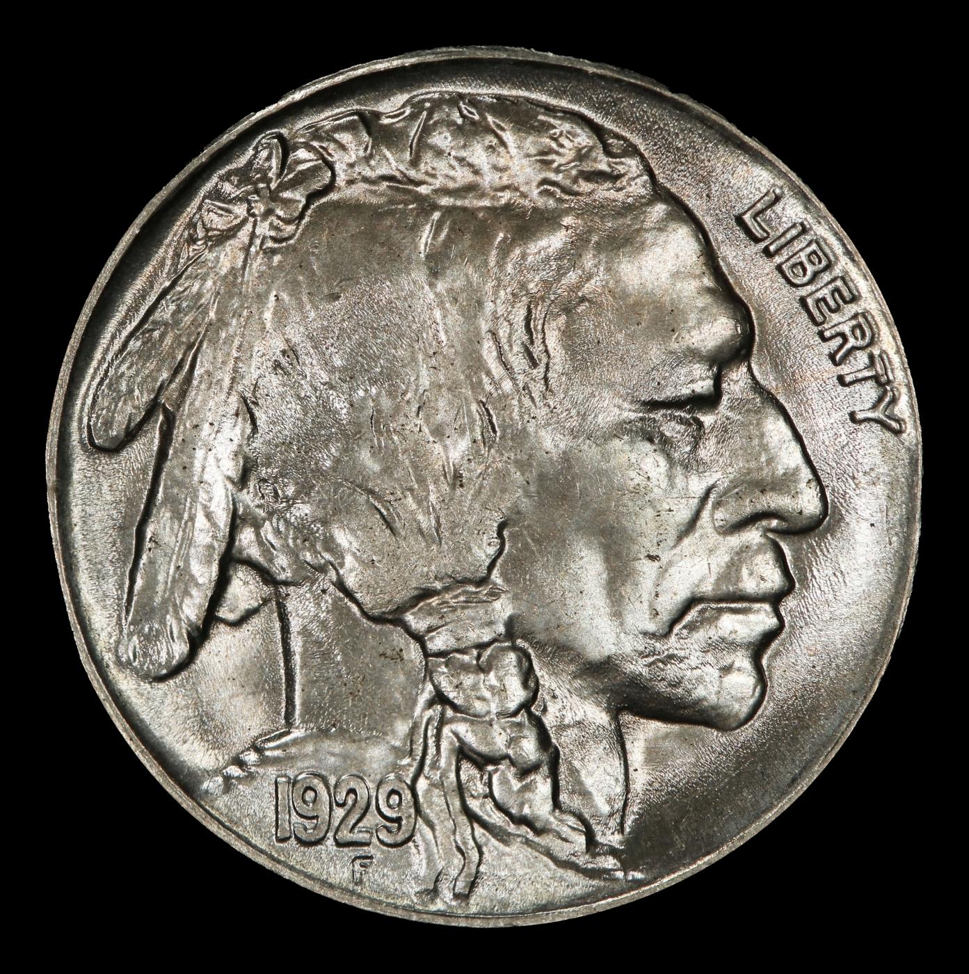 1929-s Buffalo Nickel 5c Grades ms65+