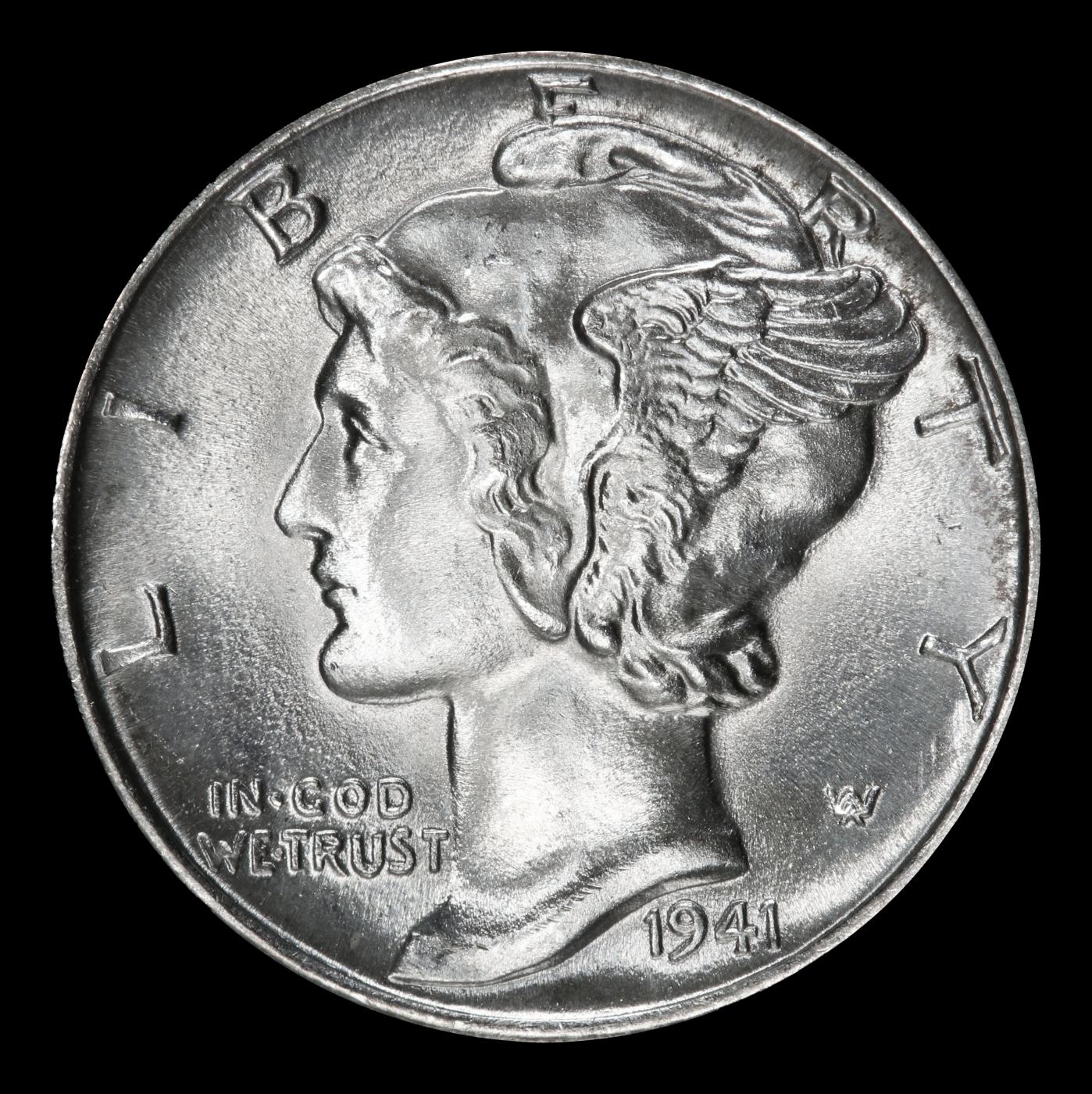 1941-p Mercury Dime TOP POP! 10c ms68+ SEGS