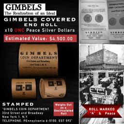 SY- 10 Peace GIMBLES Unc Roll A Condition