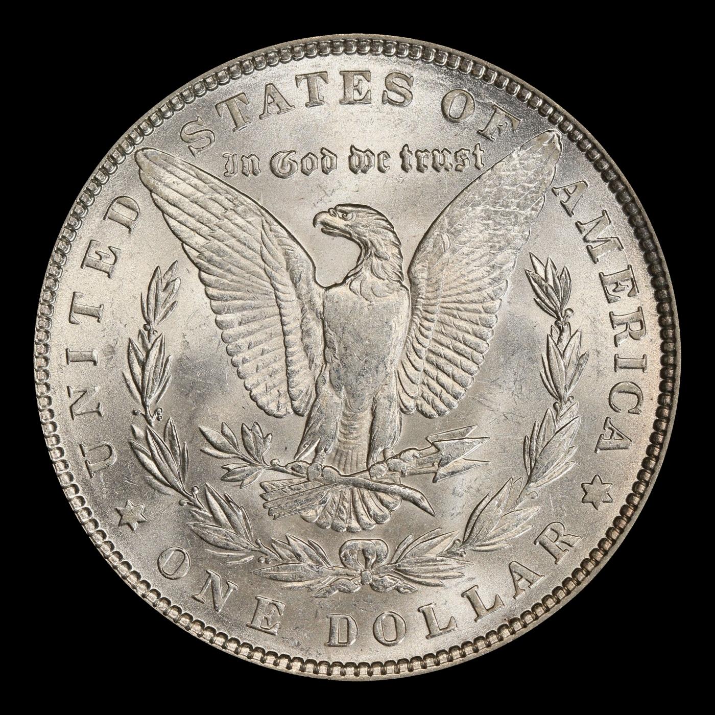 1882-p Morgan Dollar $1 Grades ms62+
