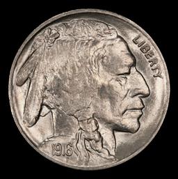 1916-s Buffalo Nickel 5c ms64+ SEGS