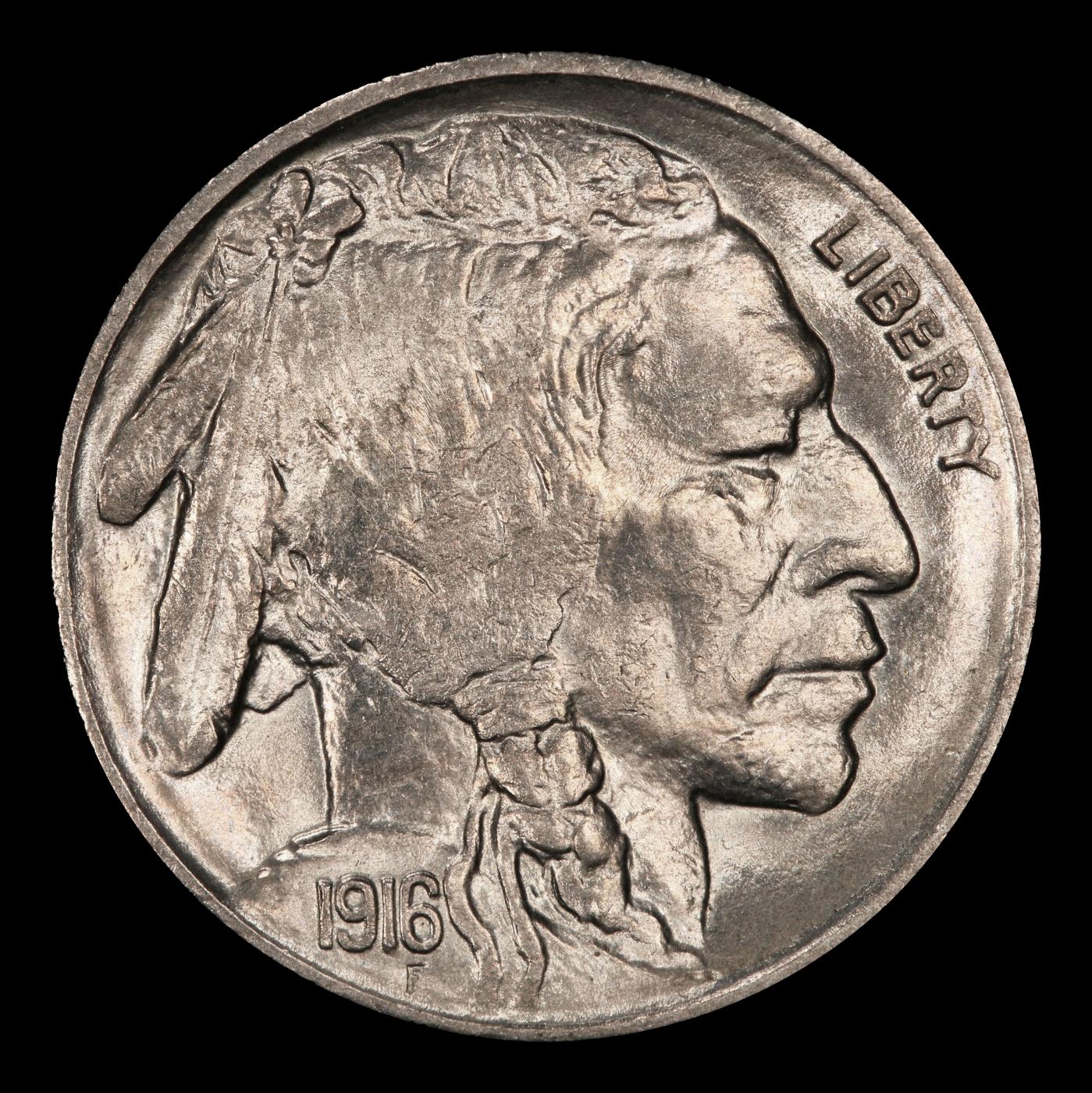 1916-s Buffalo Nickel 5c ms64+ SEGS