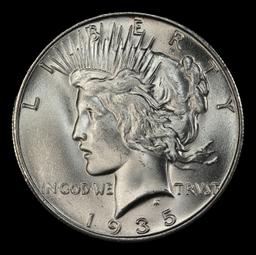 1935-s Peace Dollar Near Top Pop $1 ms66 SEGS