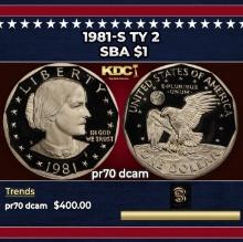 1981-s Ty 2 Proof Susan B. Anthony Dollar $1 pr70 dcam SEGS