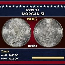 1899-o Morgan Dollar $1 Grades ms65+