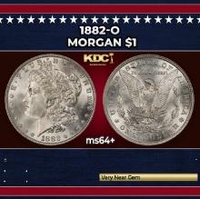 1882-o Morgan Dollar $1 Grades ms64+