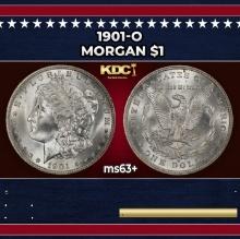 1901-o Morgan Dollar $1 Grades ms63+