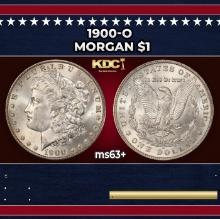 1900-o Morgan Dollar $1 Grades ms63+