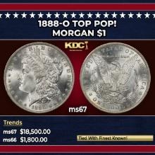 1888-o Morgan Dollar TOP POP! $1 ms67 SEGS