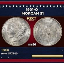 1901-o Morgan Dollar $1 Grades ms66