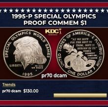 1995-p Special Olympics Proof Modern Commem Dollar $1 pr70 dcam SEGS