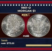1901-o Morgan Dollar $1 Grades ms66