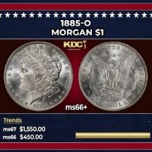 1885-o Morgan Dollar $1 ms66+ SEGS