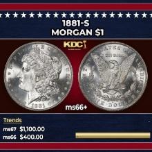 1881-s Morgan Dollar $1 ms66+ SEGS