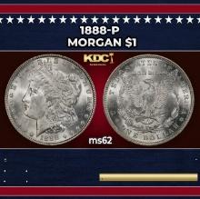 1888-p Morgan Dollar $1 Grades ms62