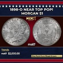 1898-o Morgan Dollar Near Top Pop! $1 ms67 SEGS