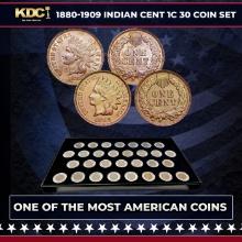1880-1909 Indian Cent 1c 30 Coin Collectors Set