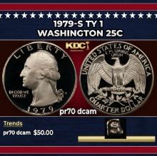 1979-s Ty 1 Proof Washington Quarter 25c pr70 dcam SEGS