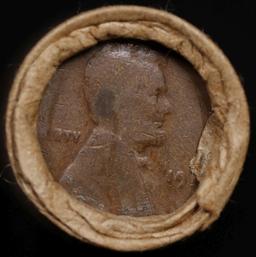 Lincoln Wheat Cent 1c Mixed Roll Orig Brandt McDonalds Wrapper, 1911-p end, Wheat other end