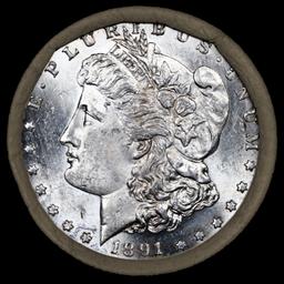 C- Morgan Dollar Roll From SEARS 10 Coin Rare UNC 1891/'P' Rev Ends