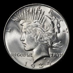 1934-d Peace Dollar $1 ms65 SEGS