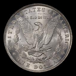 1887-p Morgan Dollar $1 Grades ms62